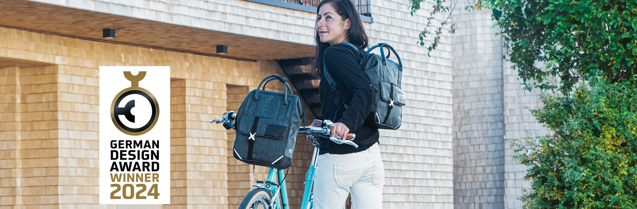 Schon Anfang 2024 den German Design Award für die Taybury Rucksack Tasche